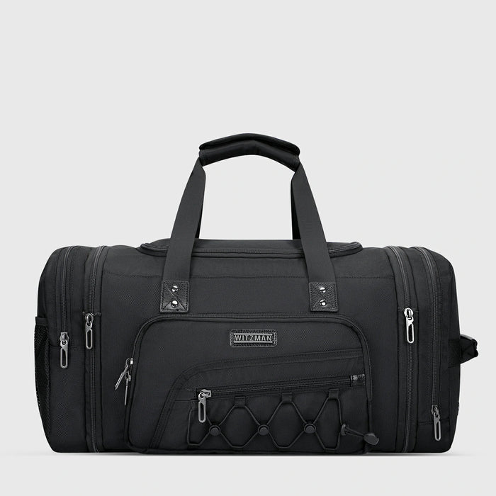 Black WITZMAN B695 nylon duffel bag product view