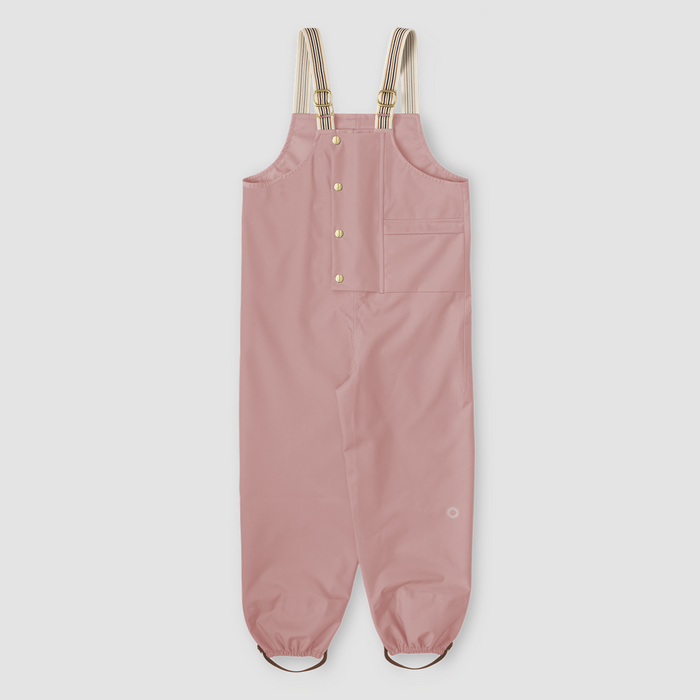 DUGAREE RAIN PANTS - crabapple