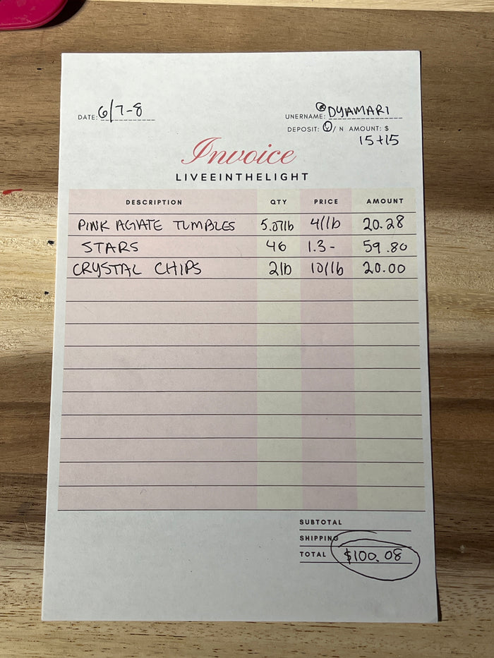 @dyamari Wholesale Live Sale Invoice