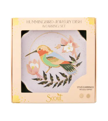 Earring and Hummingbird Jewelry Dish Set - Madison's Niche