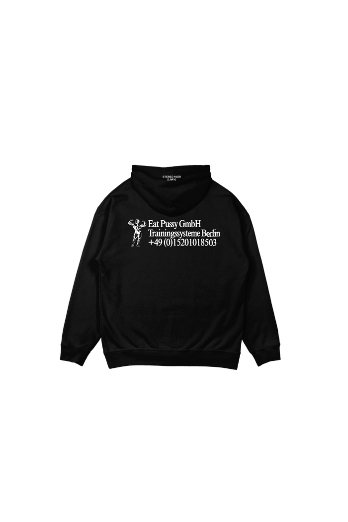 Eat like an Athlete Hoodie (Stereo Noir edition) oversized cut - Bingo Merch