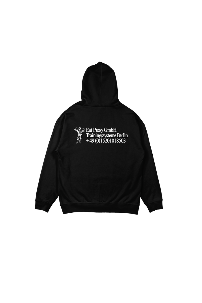 Eat like an Athlete Hoodie (Stereo Noir edition) oversized cut - Bingo Merch