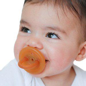 Ecopiggy - Eco Natural Rubber Pacifier - Rounded-Pacifiers + Clips-0-6M / Single Pack-Posh Baby