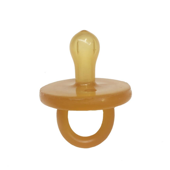 Ecopiggy - Eco Natural Rubber Pacifier - Rounded-Pacifiers + Clips-0-6M / Single Pack-Posh Baby