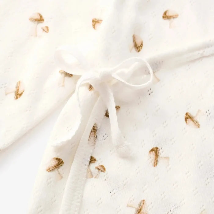 Elegant Baby - Organic Pointelle Take Me Home Set - Forest Mushroom-Sets-Preemie-Posh Baby