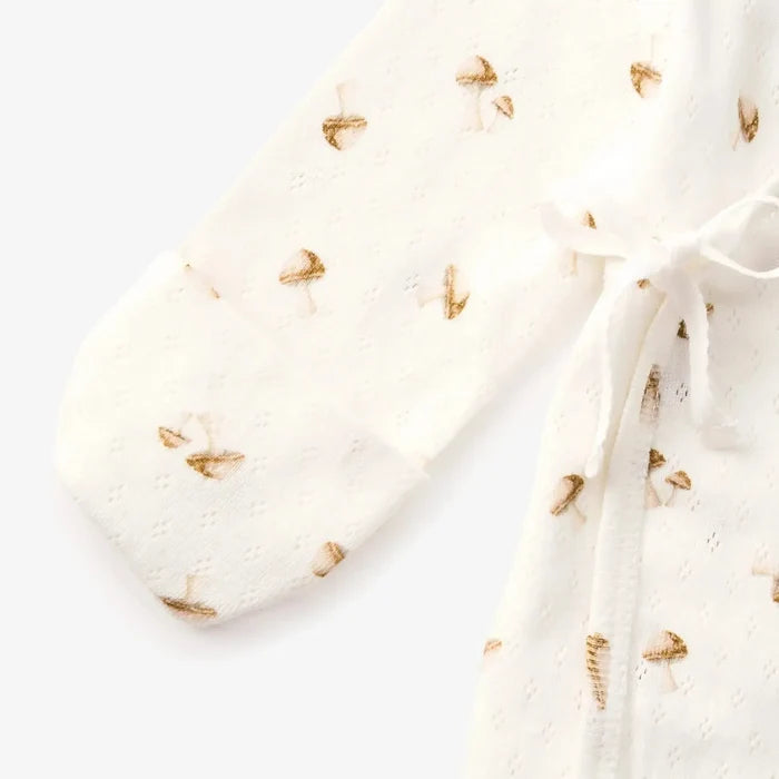 Elegant Baby - Organic Pointelle Take Me Home Set - Forest Mushroom-Sets-Preemie-Posh Baby