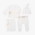 Elegant Baby - Pointelle Take Me Home Set - White-Sets-Preemie-Posh Baby