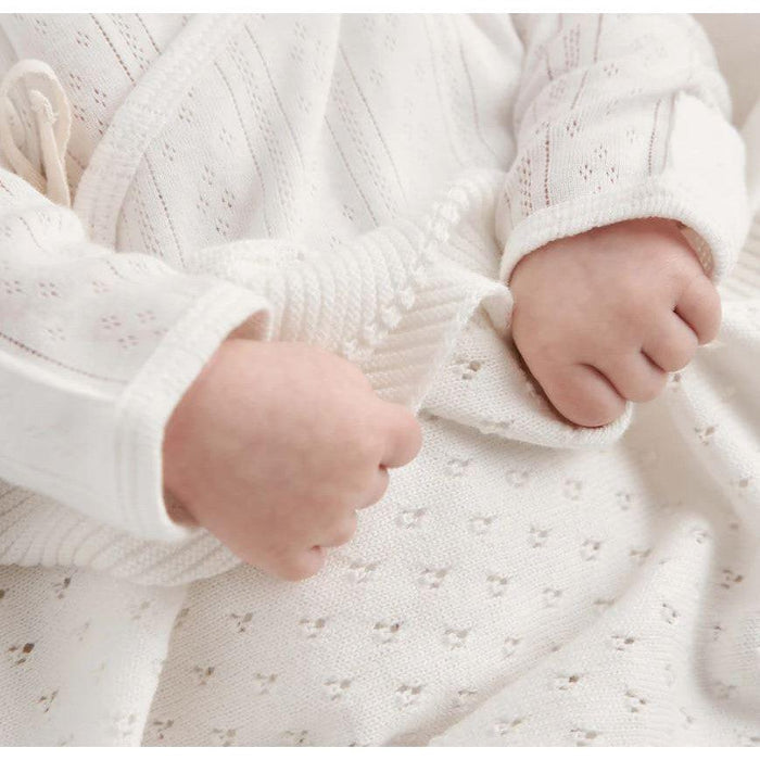 Elegant Baby - Pointelle Take Me Home Set - White-Sets-Preemie-Posh Baby