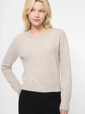 Ellie Knit Crewneck Pullover in Taupe - Madison's Niche
