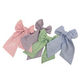 EWE Bow Seersucker Monogram Sash
