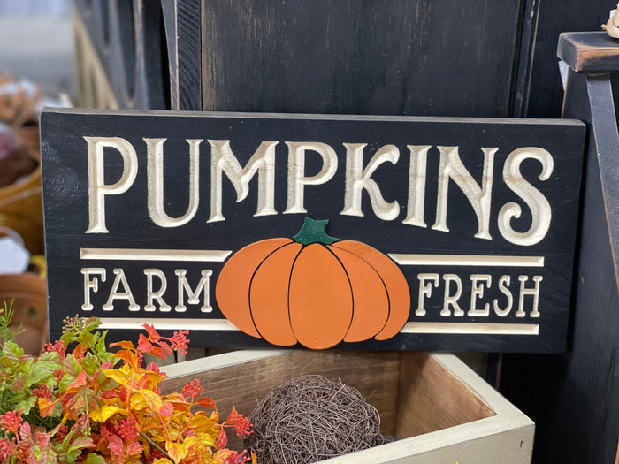 Farm Fresh Pumpkins Sign