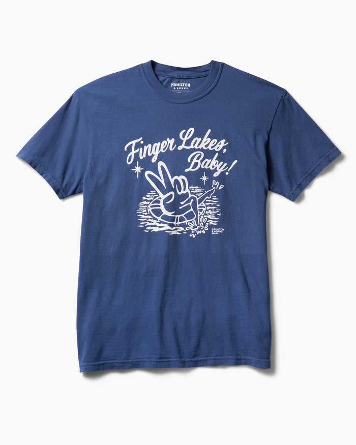 Finger Lakes Baby - China Blue/White