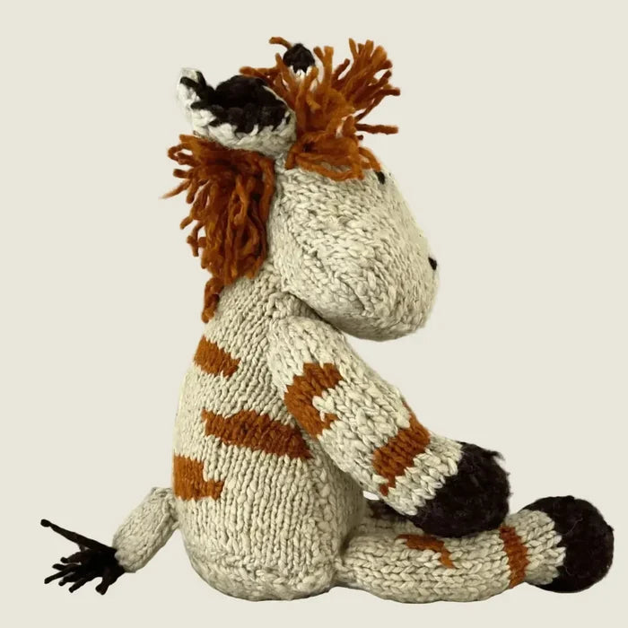 Finn & Emma - Handmade Organic Wool Knit Plush - Gerald The Giraffe-Plush-Posh Baby