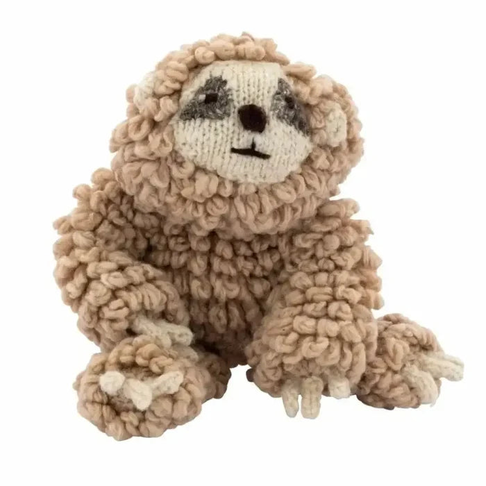 Finn & Emma - Handmade Organic Wool Knit Plush - Sam the Sloth-Plush-Posh Baby