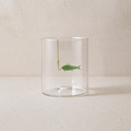 Fish-on-Hook Drinking Glass