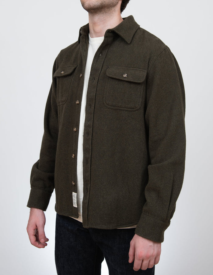 Flannel Work Shirt - Olive