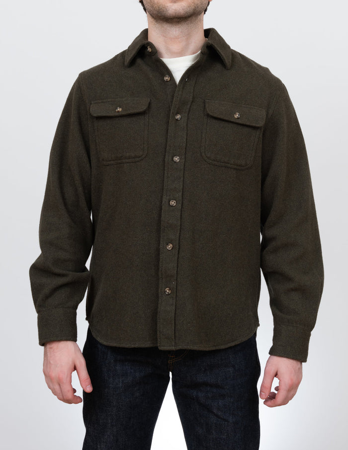 Flannel Work Shirt - Olive