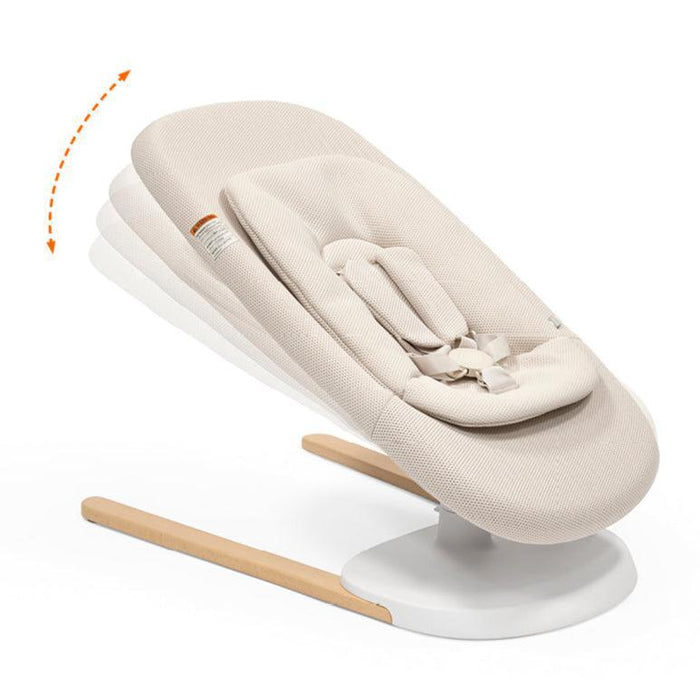 FLOOR MODEL - Stokke - Yoga Bouncer - Light Sand-FLOOR MODELS (OFFLINE)-Posh Baby