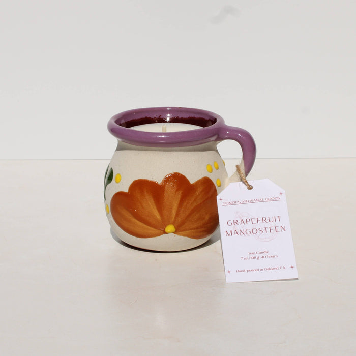 Fonzie's Artisanal Goods - Grapefruit Mangosteen Jarrito Candle - 7oz