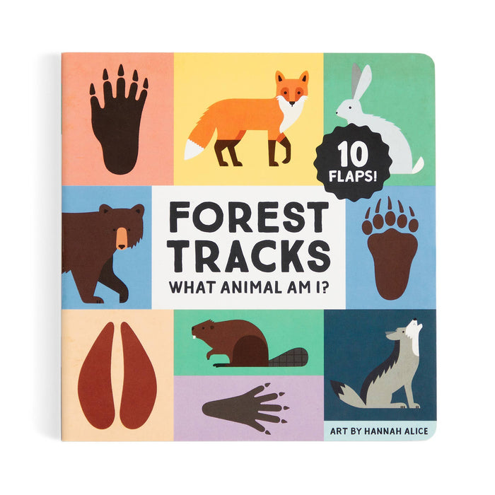 Forest Tracks: What Animal Am I? Lift-the-Flap Board Book-Books-Posh Baby