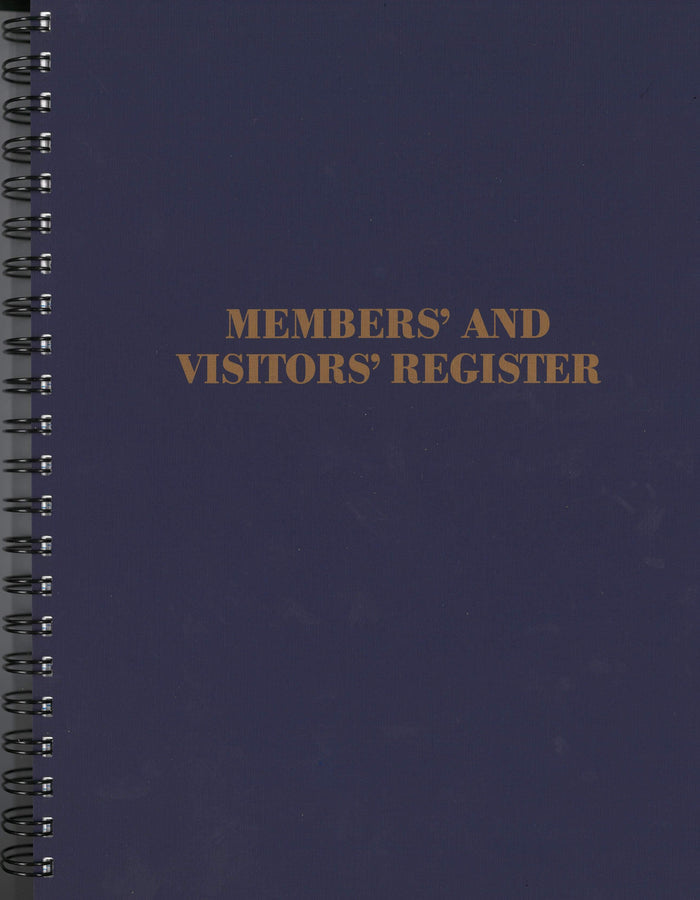Form 113- Members and Visitors Register (Spiral Bound)