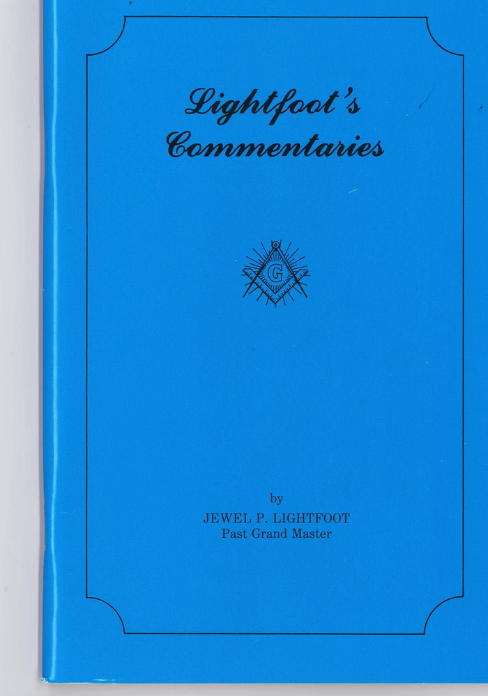 Form 125 Lightfoot's Commentaries