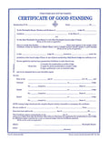 Form 38- Certificate of Good Standing