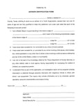 Form 79- Advisor Certification