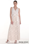 Frank Lyman 258316 Cream/Silver Dress - Dotique - Frank Lyman