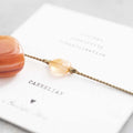 Gemstone Carnelian Gold Bracelet