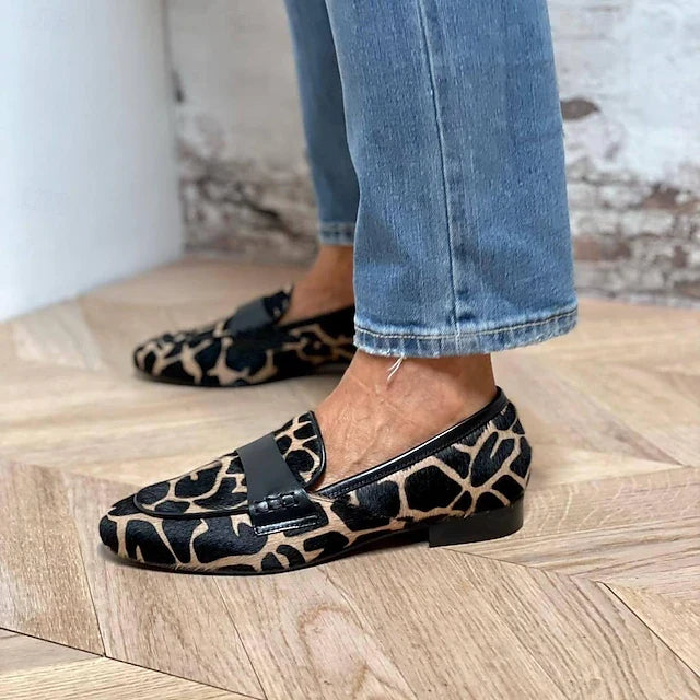 Genevieve Animal Print Loafers