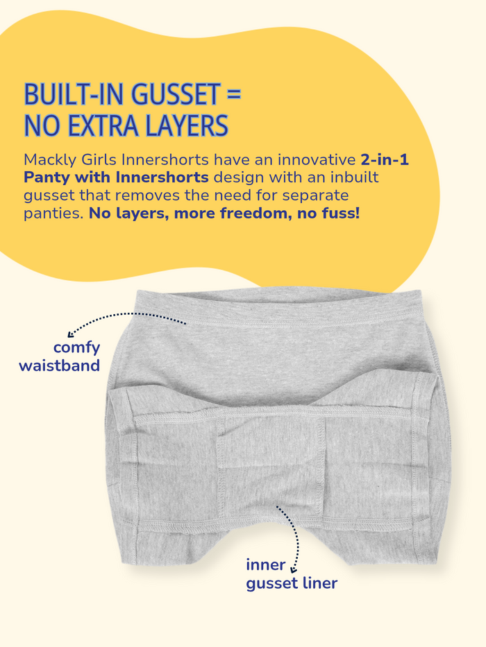 Girls Innershorts, Pack of 4