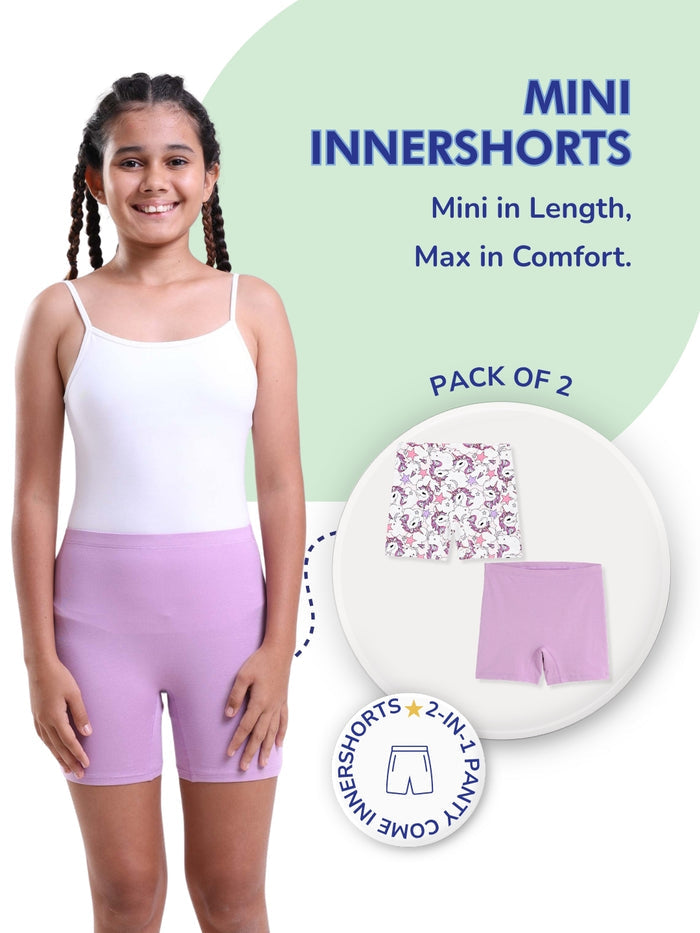 Girls Mini Innershorts - Pack of 2