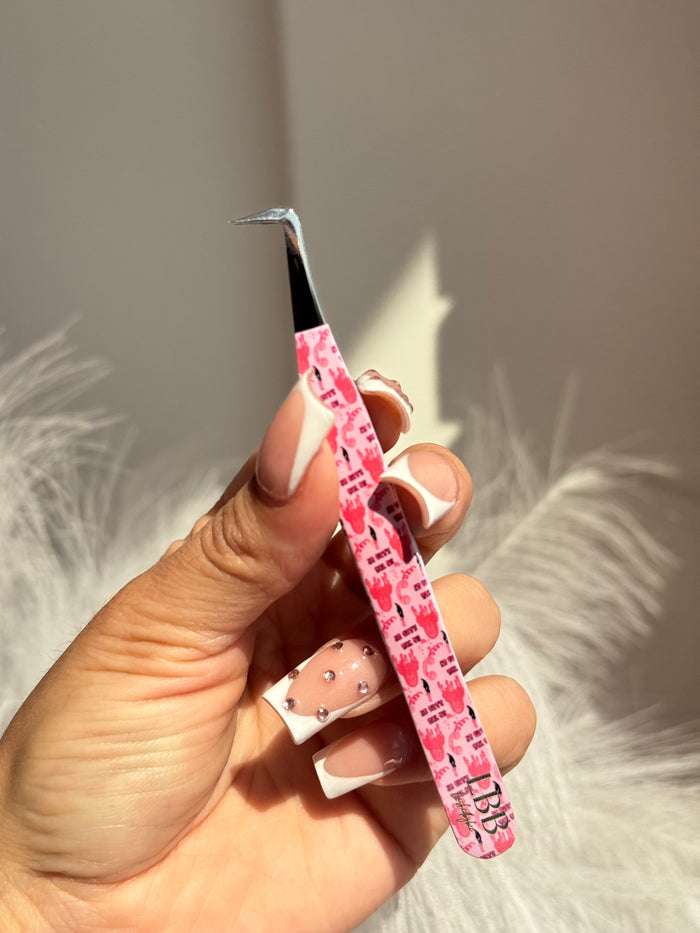 Girly ghostface 90° tweezers￼