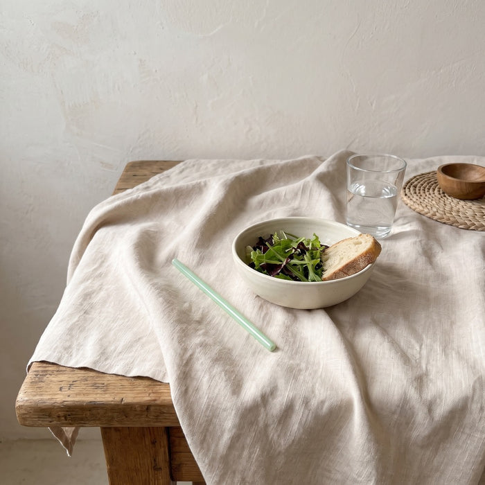 Glass Straw, Jade, Straight, styled at home