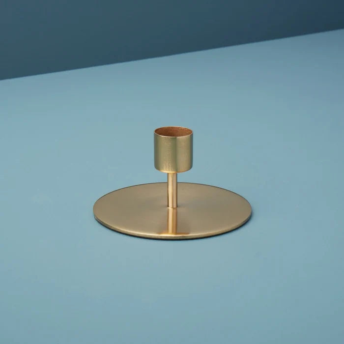 Gold Metal Simple Taper Candlestick