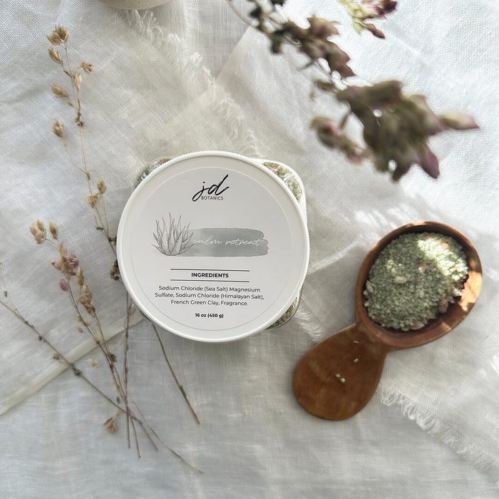 Green French Clay Bath Salts | Relaxing Mineral Bath Soak