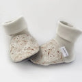 Gus Kids Co. - Rubber Sole Moccasins - Cream Floral-Shoes + Booties-0-3M-Posh Baby