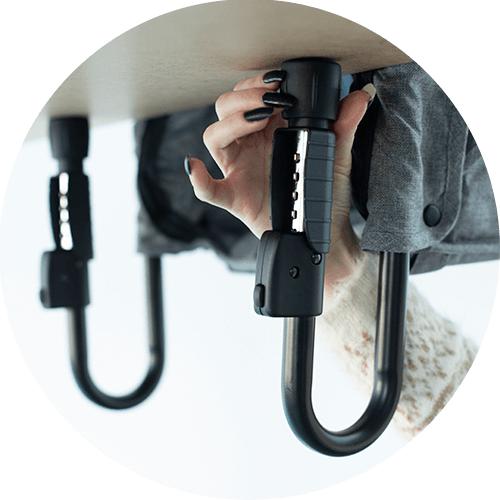 Guzzie & Guss - Perch Hook On Highchair - Green-Clip On High Chairs-Posh Baby