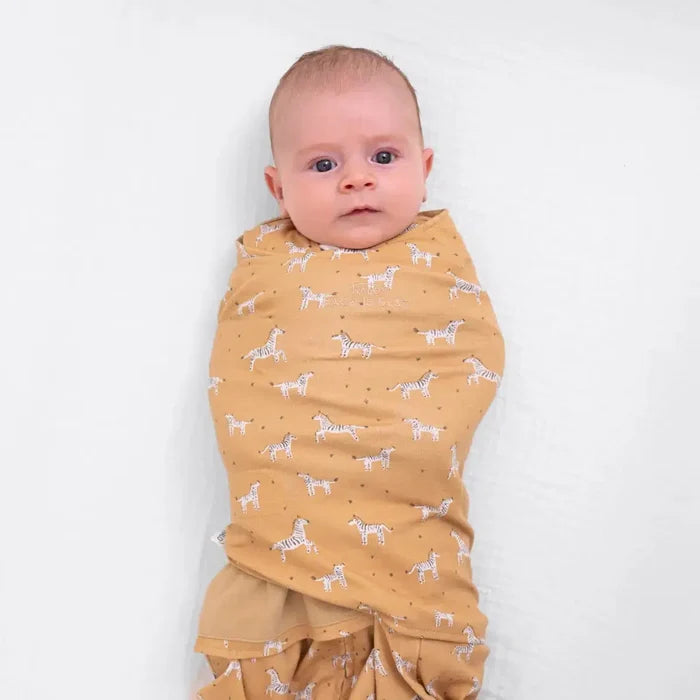 Halo - 100% Cotton Sleepsack Swaddle-2-in-1 Swaddles-Serengeti Zebra / 0-3M-0-3M-Posh Baby