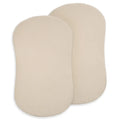 Halo - BassiNest® Organic Cotton Muslin Fitted Sheet 2PK - Oat