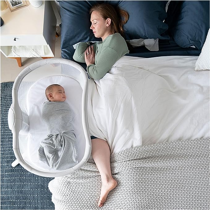 Halo - Bassinest Swivel Sleeper 3.0 - Solid Grey-Bassinets + Cradles-Posh Baby