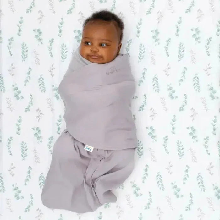 Halo - Organic Cotton Sleepsack Swaddle-2-in-1 Swaddles-Cream-0-3M-Posh Baby