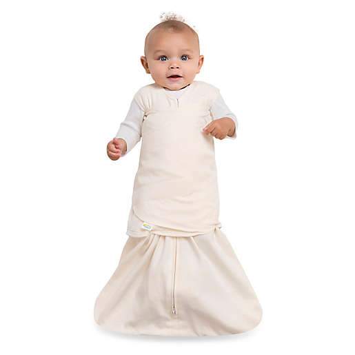 Halo - Organic Cotton Sleepsack Swaddle-2-in-1 Swaddles-Cream-0-3M-Posh Baby
