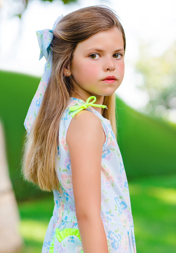 Hawaian Flowers Jumpsuit Shorts