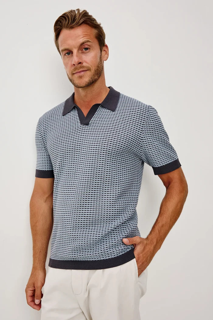 Hayden Polo in Blue Lagoon Ripple - Madison's Niche
