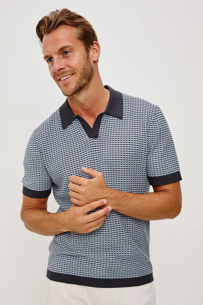Hayden Polo in Blue Lagoon Ripple - Madison's Niche