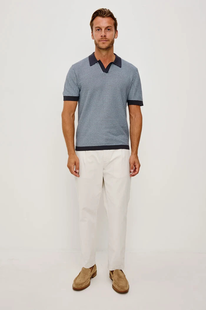 Hayden Polo in Blue Lagoon Ripple - Madison's Niche