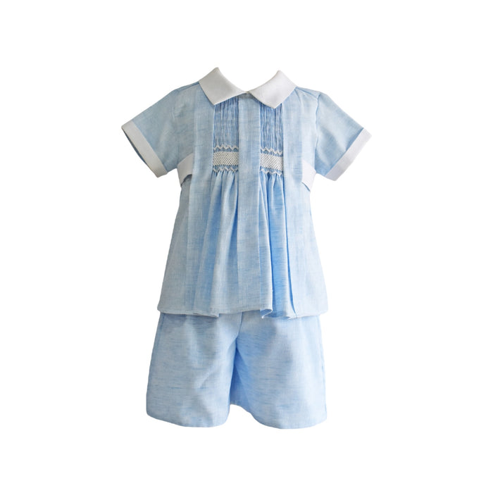 Hazel Handsmocked Boy 2-PC set