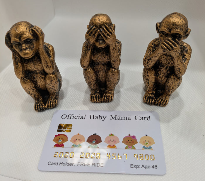 Hear No Evil Monkeys Set of 3